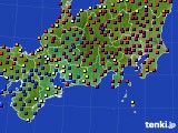 2020年11月13日の東海地方のアメダス(日照時間)