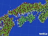 2020年11月13日の四国地方のアメダス(日照時間)