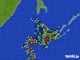 北海道地方のアメダス実況(日照時間)(2020年11月14日)