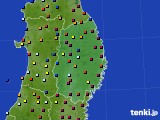 2020年11月14日の岩手県のアメダス(日照時間)