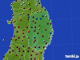 2020年11月15日の岩手県のアメダス(日照時間)