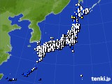 アメダス実況(風向・風速)(2020年11月16日)