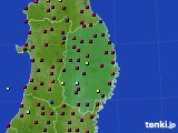 岩手県のアメダス実況(日照時間)(2020年11月17日)