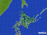2020年11月17日の北海道地方のアメダス(気温)