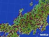 2020年11月18日の北陸地方のアメダス(日照時間)