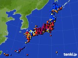 アメダス実況(日照時間)(2020年11月18日)