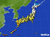 アメダス実況(気温)(2020年11月18日)