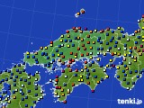 中国地方のアメダス実況(日照時間)(2020年11月19日)