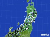 東北地方のアメダス実況(降水量)(2020年11月20日)