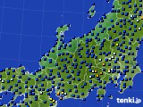 2020年11月20日の北陸地方のアメダス(日照時間)
