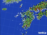 九州地方のアメダス実況(日照時間)(2020年11月20日)