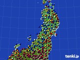 東北地方のアメダス実況(日照時間)(2020年11月21日)