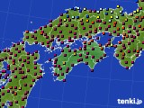 2020年11月21日の四国地方のアメダス(日照時間)