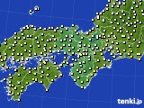 2020年11月21日の近畿地方のアメダス(気温)