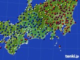 2020年11月22日の東海地方のアメダス(日照時間)