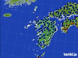 九州地方のアメダス実況(日照時間)(2020年11月22日)