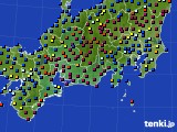 2020年11月23日の東海地方のアメダス(日照時間)