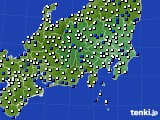 2020年11月23日の関東・甲信地方のアメダス(風向・風速)