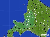 道央のアメダス実況(風向・風速)(2020年11月23日)