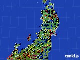 東北地方のアメダス実況(日照時間)(2020年11月24日)