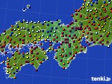 2020年11月24日の近畿地方のアメダス(日照時間)