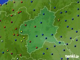 群馬県のアメダス実況(日照時間)(2020年11月25日)