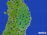 岩手県のアメダス実況(日照時間)(2020年11月25日)