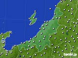 新潟県のアメダス実況(風向・風速)(2020年11月25日)