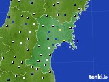 2020年11月26日の宮城県のアメダス(風向・風速)
