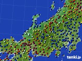 2020年11月27日の北陸地方のアメダス(日照時間)