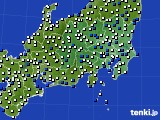 関東・甲信地方のアメダス実況(風向・風速)(2020年11月28日)