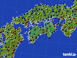 2020年11月29日の四国地方のアメダス(日照時間)