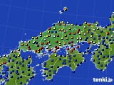 中国地方のアメダス実況(日照時間)(2020年11月30日)