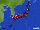 2020年12月01日のアメダス(日照時間)
