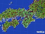 2020年12月02日の近畿地方のアメダス(日照時間)