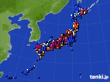 2020年12月02日のアメダス(日照時間)