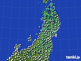 東北地方のアメダス実況(気温)(2020年12月02日)
