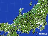 北陸地方のアメダス実況(風向・風速)(2020年12月03日)