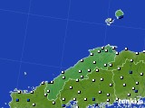 島根県のアメダス実況(風向・風速)(2020年12月03日)