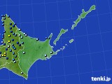 道東のアメダス実況(積雪深)(2020年12月04日)