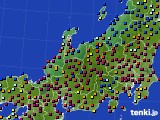 2020年12月04日の北陸地方のアメダス(日照時間)