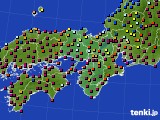 2020年12月05日の近畿地方のアメダス(日照時間)