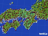 2020年12月05日の近畿地方のアメダス(日照時間)