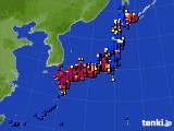2020年12月05日のアメダス(日照時間)