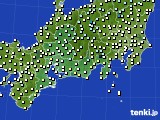 東海地方のアメダス実況(気温)(2020年12月06日)