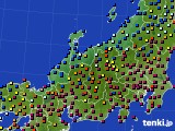 北陸地方のアメダス実況(日照時間)(2020年12月07日)