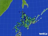 2020年12月07日の北海道地方のアメダス(気温)