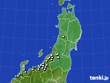 東北地方のアメダス実況(降水量)(2020年12月08日)