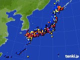 アメダス実況(日照時間)(2020年12月08日)