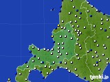 道央のアメダス実況(風向・風速)(2020年12月08日)